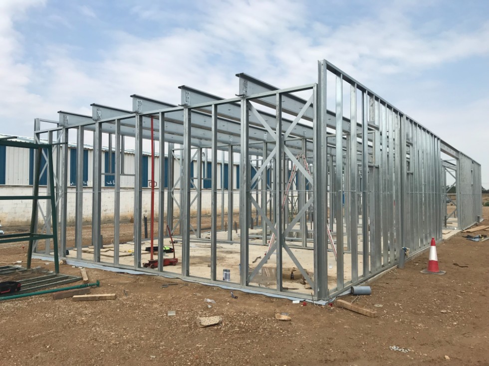 steel framing para vestuarios estructura