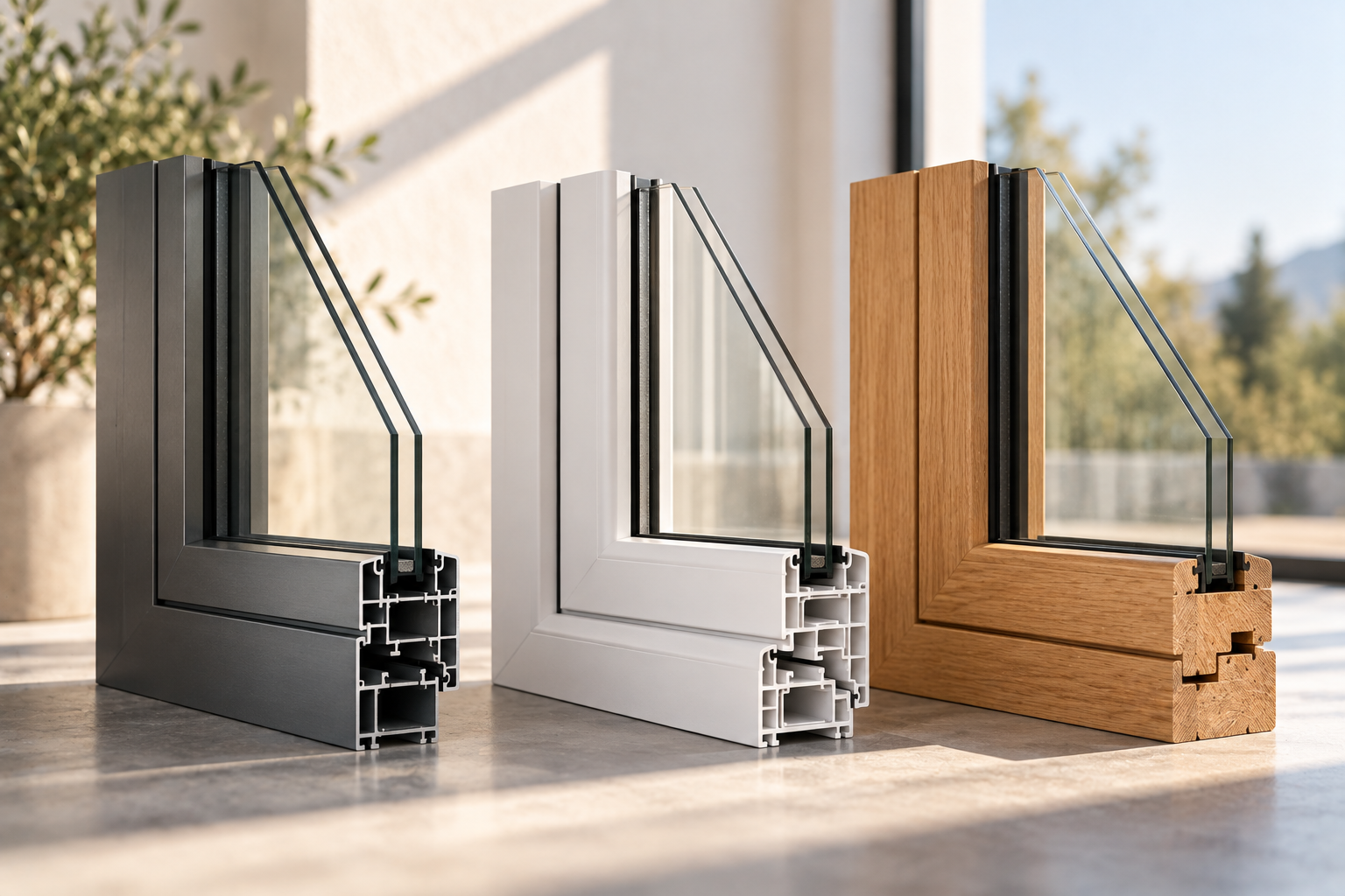 Ventanas de aluminio vs PVC vs madera: cuál elegir en 2026